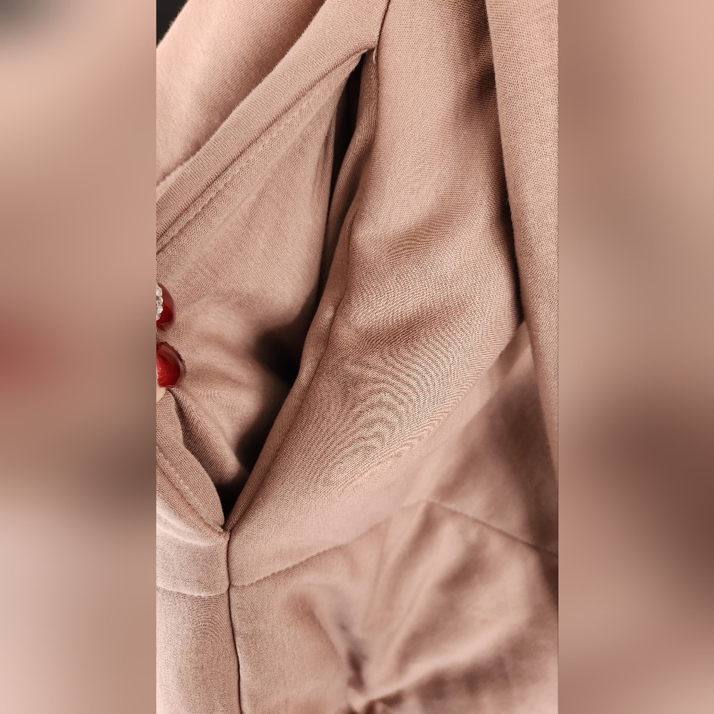 NWOT Amazon Tan Belted Home Coat - Picture 10 of 13